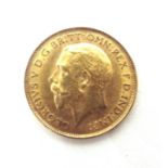 GREAT BRITAIN - GEORGE V, HALF SOVEREIGN, 1913