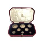 GREAT BRITAIN - GEORGE V, SPECIMEN SILVER PROOF SET, 1911 comprising eight coins, halfcrown to