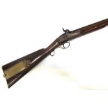 A BRITISH PRIVATE PURCHASE .75 CALIBRE OFFICER'S PERCUSSION SHORT MUSKET by Pritchett, the walnut