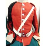 ASSORTED BRITISH MILITARY UNIFORM comprising a Light Infantry scarlet tunic; a pair of dress