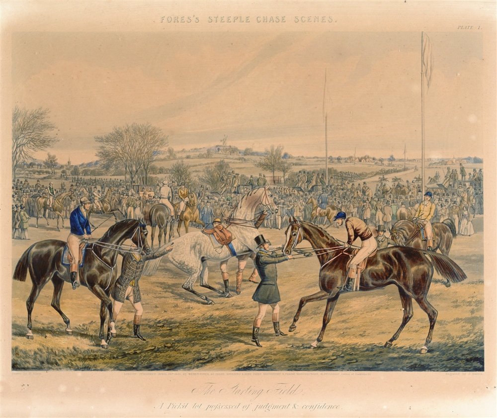 AFTER H. ALKEN Fores's Steeple Chase Scenes', a set of six colour engravings, 35 x 44cm (6)