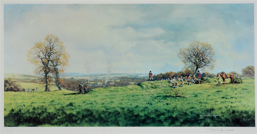 AFTER DONALD AYRES 'Gone to ground', limited edition colour print, no. 465/500, signed and