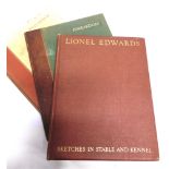 LIONEL EDWARDS Sketches in Stable and Kennel, 1933, Collectors Limited Edition No. 56 of 110 copies,