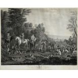 AFTER BOYDELL 'A Hunting Piece', black and white engravings, 47 x 59cm