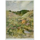 AFTER LIONEL EDWARDS 'Tired stags, Bagley Combe', colour print, signed in pencil on the mount, 26