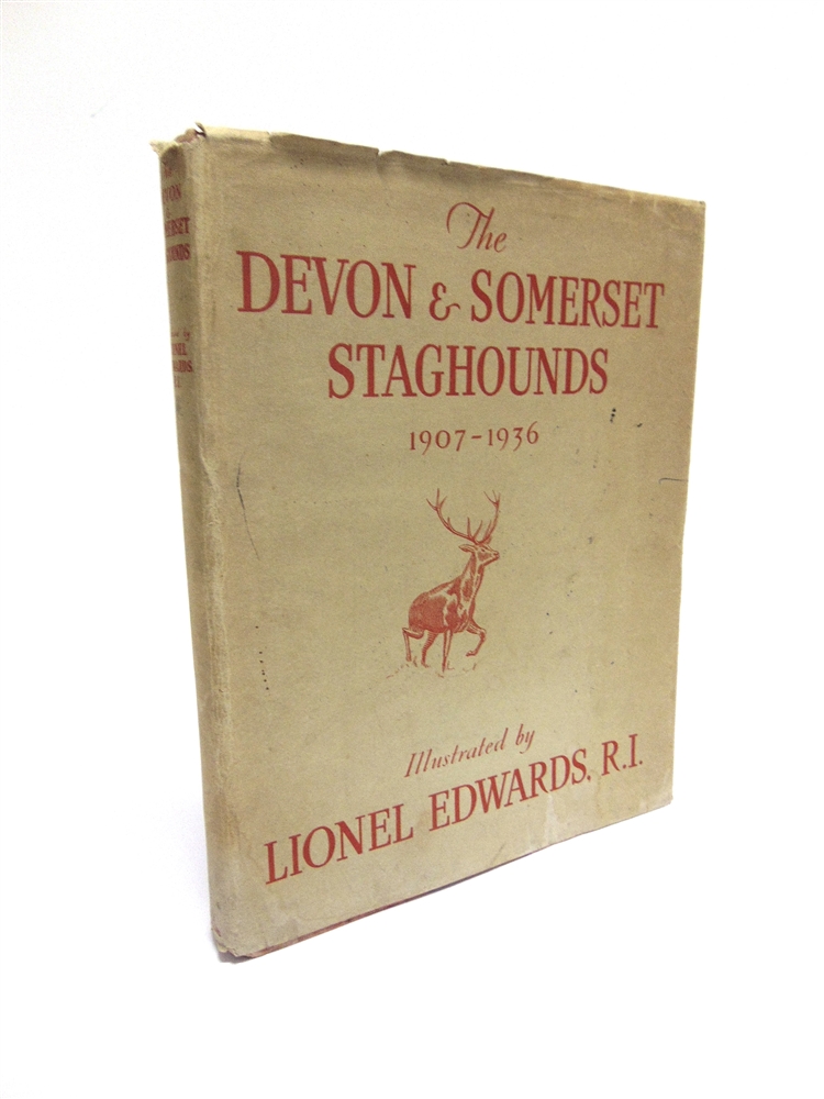 E.T. MACDERMOT The Devon and Somerset Staghounds, 1907-1936, ill Lionel Edwards, 1936, D/W, signed