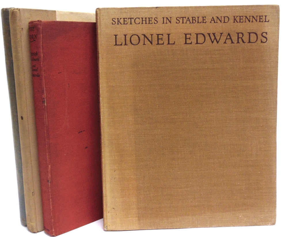 LIONEL EDWARDS ILLUSTRATED L. Edwards - A Leicestershire Sketchbook, 1935 - Sketches in Stable and