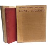 LIONEL EDWARDS ILLUSTRATED L. Edwards - A Leicestershire Sketchbook, 1935 - Sketches in Stable and