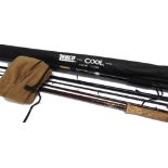 FISHING RODS X2 including Zebco G-Tech cool match three piece rod with two part cork handle and