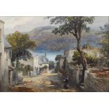 ALFRED LEYMAN (BRITISH, 1856-1933) Dittisham, watercolour, signed lower right, 36.75cm x 52.5cm.