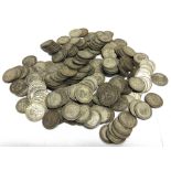 GREAT BRITAIN - ASSORTED SILVER SHILLINGS circa 1920-46, (approximately 1228g).
