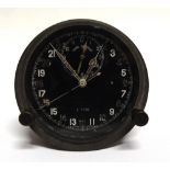 A SECOND WORLD WAR BRITISH ROYAL AIR FORCE BOMBER CONTROL PANEL CLOCK Mk III B, by S. Smith & Sons