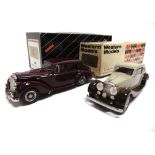 [WHITE METAL]. TWO 1/43 SCALE WESTERN MODELS CARS comprising a No.WMS4, 1937 Bentley 3 1/2 Litre