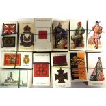 CIGARETTE CARDS - MILITARY & NAVAL, TWELVE SETS comprising Player, 'Regimental Standards and Cap