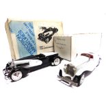 [WHITE METAL]. TWO 1/43 SCALE MODEL CARS comprising a Precision Miniatures No.PM017, 1932 Duesenberg