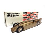 [WHITE METAL]. A 1/43 SCALE WESTERN MODELS NO.WMS15, 1929 GOLDEN ARROW gold, mint, boxed.
