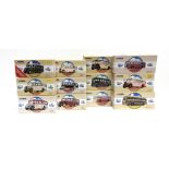 TWELVE CORGI CLASSICS DIECAST MODEL BUSES & COACHES each mint or near mint and boxed.