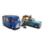 TWO CORGI DIECAST MODEL VEHICLES comprising a No.447, Ford Thames 'Walls' Ice Cream Van, blue and
