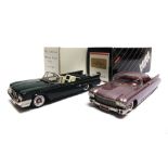 [WHITE METAL]. TWO 1/43 SCALE WESTERN MODELS CARS comprising a Kim's Classics 1960 Chrysler 300F