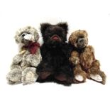 THREE CHARLIE BEARS COLLECTOR'S TEDDY BEARS comprising 'Anniversary Edward', 43cm high; 'Dibley',