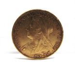 GREAT BRITAIN - VICTORIA, SOVEREIGN, 1899 Melbourne mint.