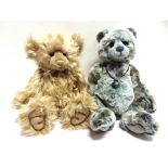 TWO CHARLIE BEARS COLLECTOR'S TEDDY BEARS comprising 'Alicia', 51cm high; and 'Treasure', limited