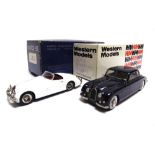 [WHITE METAL]. TWO 1/43 SCALE MODEL CARS comprising a Metal 43 No.PIN221, 1953 Bugatti 101 Coupe,