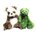 TWO CHARLIE BEARS COLLECTOR'S TEDDY BEARS comprising 'Big DC', 52cm high; and 'Garland', 46cm