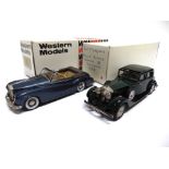 [WHITE METAL]. TWO MODEL CARS comprising a Top Marques 1933 Rolls-Royce Phantom II Continental,