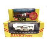 TWO DIECAST MODEL RACING CARS comprising a Corgi No.344, Ferrari 206 Dino Sport, red with white