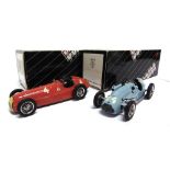 [WHITE METAL]. TWO 1/43 SCALE WESTERN MODELS CARS comprising a No.WRK44, 1949 Talbot Lago GP, pale