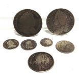 GREAT BRITAIN - ASSORTED SILVER comprising a Charles II shilling, 1663; Charles II threepence, 1683;