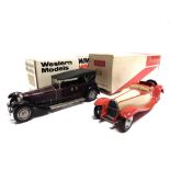 [WHITE METAL]. TWO 1/43 SCALE MODEL CARS comprising a Prestige No.PK4, 1926 Bugatti Royale Type 41