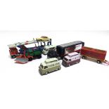 EIGHT CORGI DIECAST MODEL VEHICLES circa 1950s-70s, variable condition, most good, all unboxed.