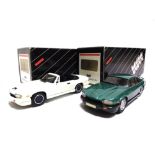 [WHITE METAL]. TWO 1/43 SCALE WESTERN MODELS CARS comprising a No.WP120, 1990 Jaguar XJRS, two-