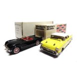 [WHITE METAL]. TWO 1/43 SCALE WESTERN MODELS CARS comprising a Das Automobile 1953 Chevrolet