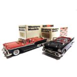 [WHITE METAL]. TWO 1/43 SCALE WESTERN MODELS CARS comprising a No.WMS46X, 1959 Ford Galaxie Skyliner