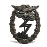 A GERMAN THIRD REICH LUFTWAFFE GROUND ASSAULT BADGE by GH Osang of Dresden, maker's mark to