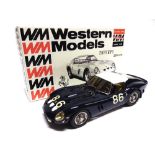 [WHITE METAL]. A 1/24 SCALE WESTERN MODELS 1962 FERRARI 250 GTO COMPETITION dark blue with a white