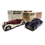[WHITE METAL]. TWO 1/43 SCALE WESTERN MODELS CARS comprising a No.WMS21, 1938 Talbot Lago '