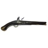 AN EAST INDIA COMPANY LONG SEA SERVICE OR SHIP STORE FLINTLOCK PISTOL, BY BROOKES circa 1780, the