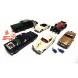 SIX CORGI T.V. & FILM-RELATED DIECAST MODEL CARS circa 1960s, variable condition, several