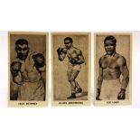 TRADE CARDS - CARTLEDGE, 'FAMOUS PRIZE FIGHTERS', 1938 (50/50), plus set contents list and twelve