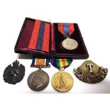 A GREAT WAR & LATER TRIO OF MEDALS TO SAPPER J. PAYNTER, ROYAL ENGINEERS comprising the British