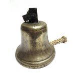 A CAST BRASS NAMED SHIP'S BELL, 'HYDRA' complete with clapper, 25.5cm high.