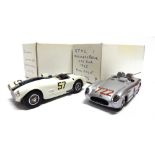 [WHITE METAL]. TWO 1/43 SCALE WESTERN MODELS CARS comprising an RTMC Autographic 1953 Cunningham