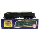 [OO GAUGE]. A HORNBY DUBLO NO.3232, 'DELTIC' TYPE CO-CO DIESEL LOCOMOTIVE green livery, three-