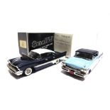[WHITE METAL]. TWO 1/43 SCALE WESTERN MODELS CARS comprising a Small Wheels No.SW12, 1957 Desoto