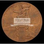 The rarer bronze version of the Stockholm 1912 Olympic Games participation medal issued to