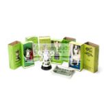 Five boxed Subbuteo Table Soccer football trophy replicas, all in original boxes,